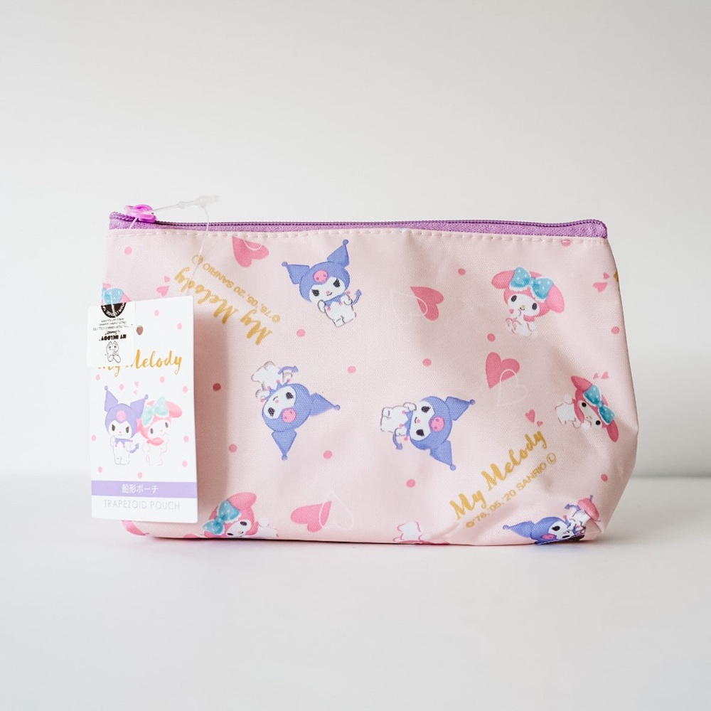 Sanrio My Melody X Kuromi Trapezoid Zip Pouch